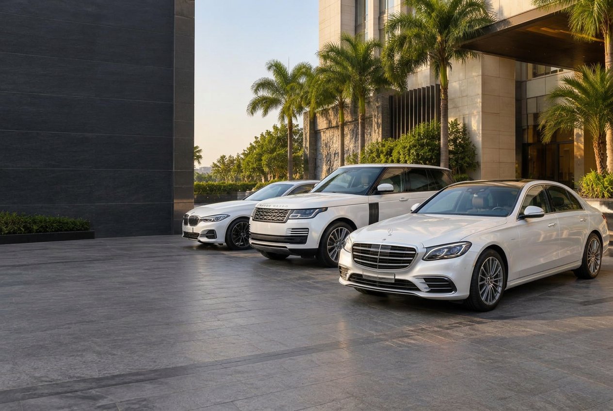 Birthday & Anniversary Car Rentals in Hyderabad illustrative luxury vehicle